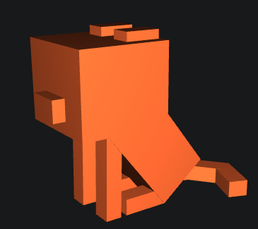 low poly cat preview