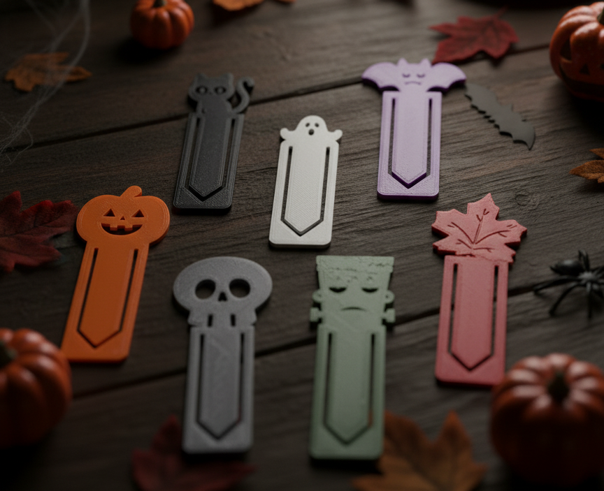 Halloween Bookmarks – Ghost, Frankenstein, Pumpkin & More preview