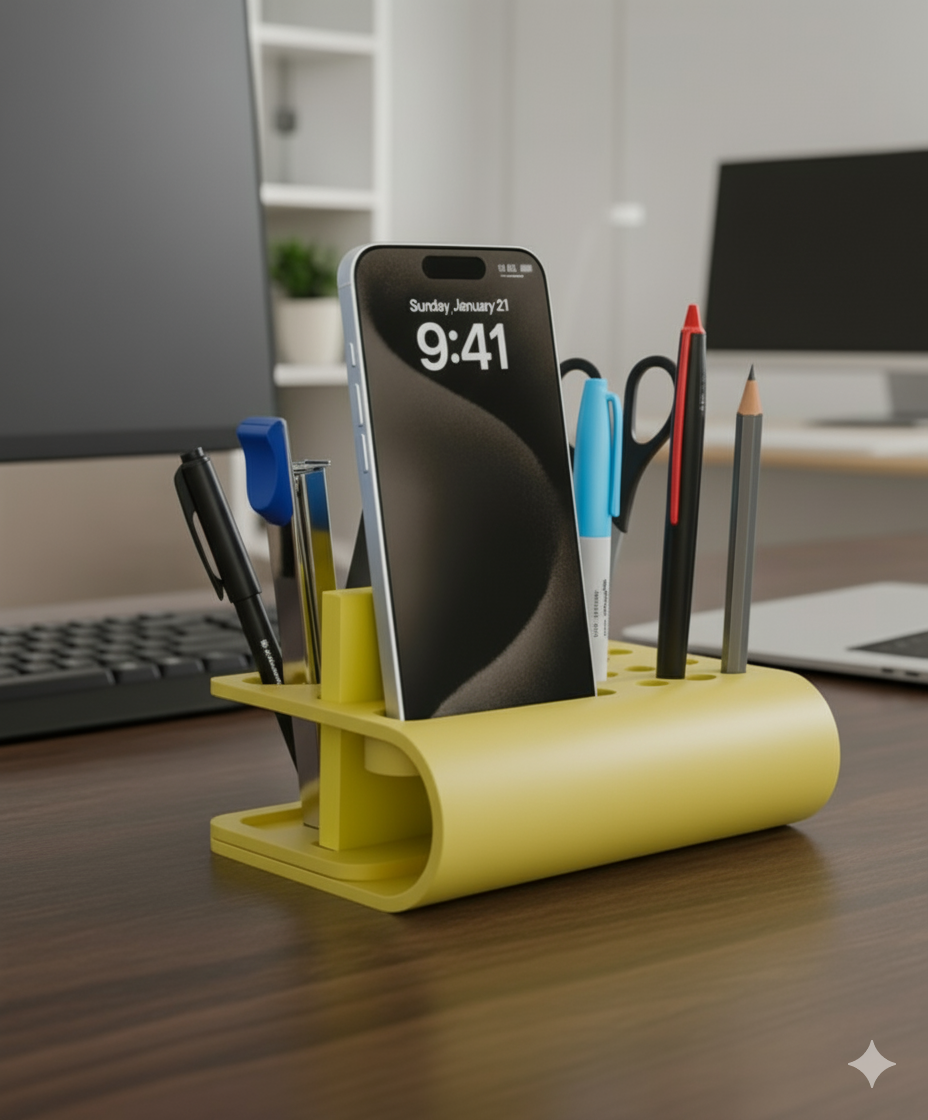 mobile and pen stand preview
