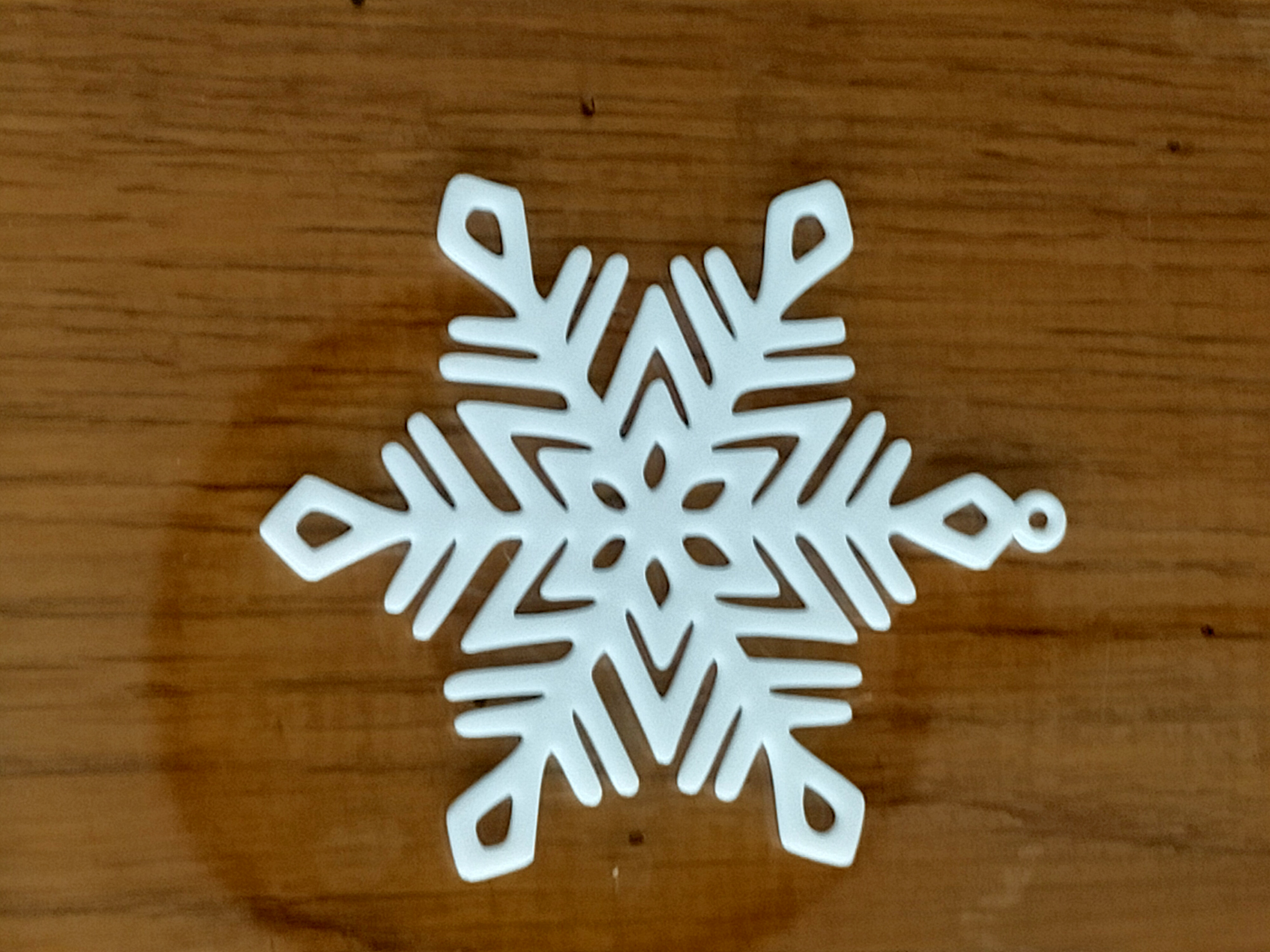 Pack N° 3 - 8 flocons de neige à suspendre - 8 snowflakes to hang preview 4