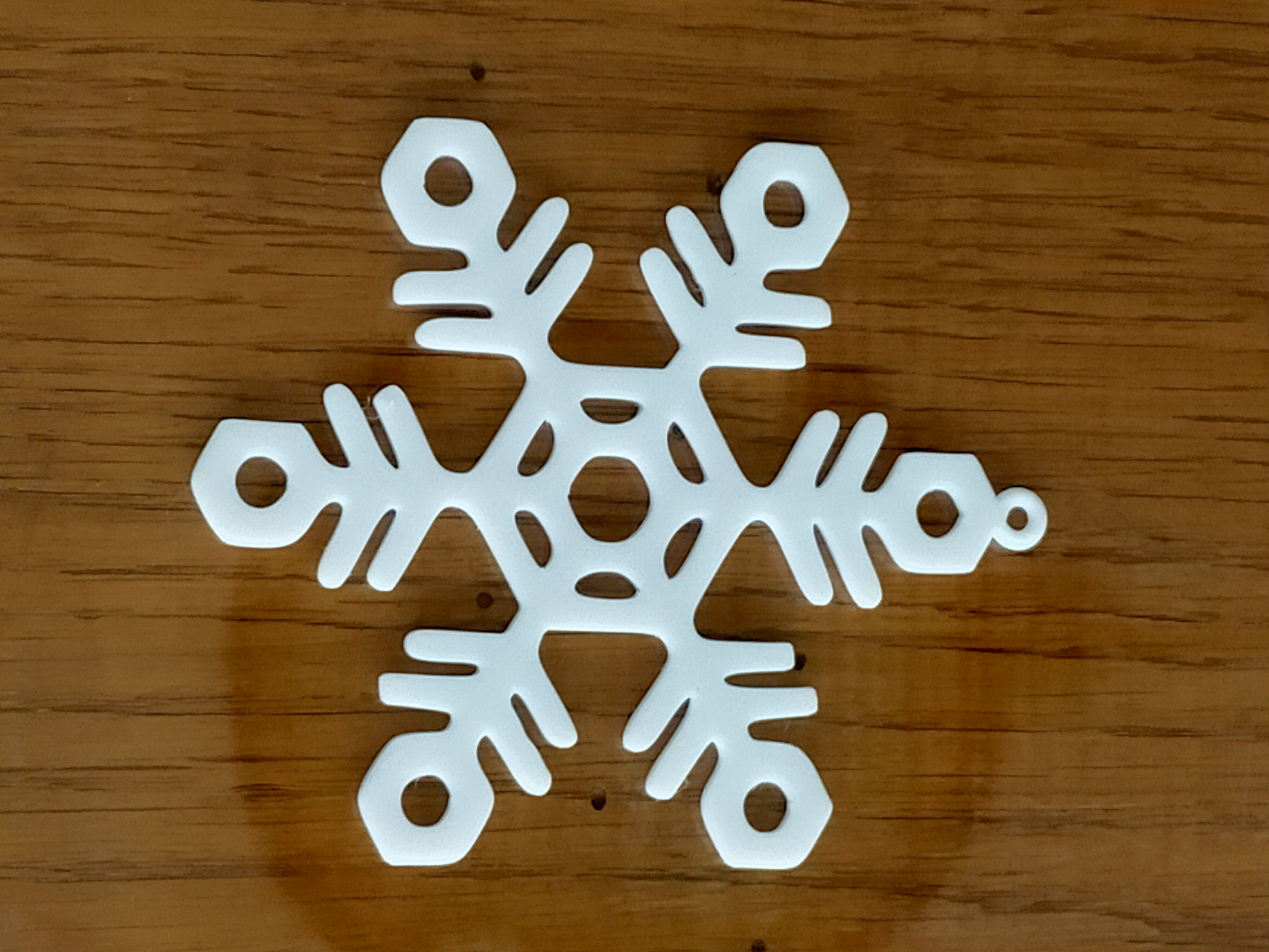 Pack N° 3 - 8 flocons de neige à suspendre - 8 snowflakes to hang preview 5