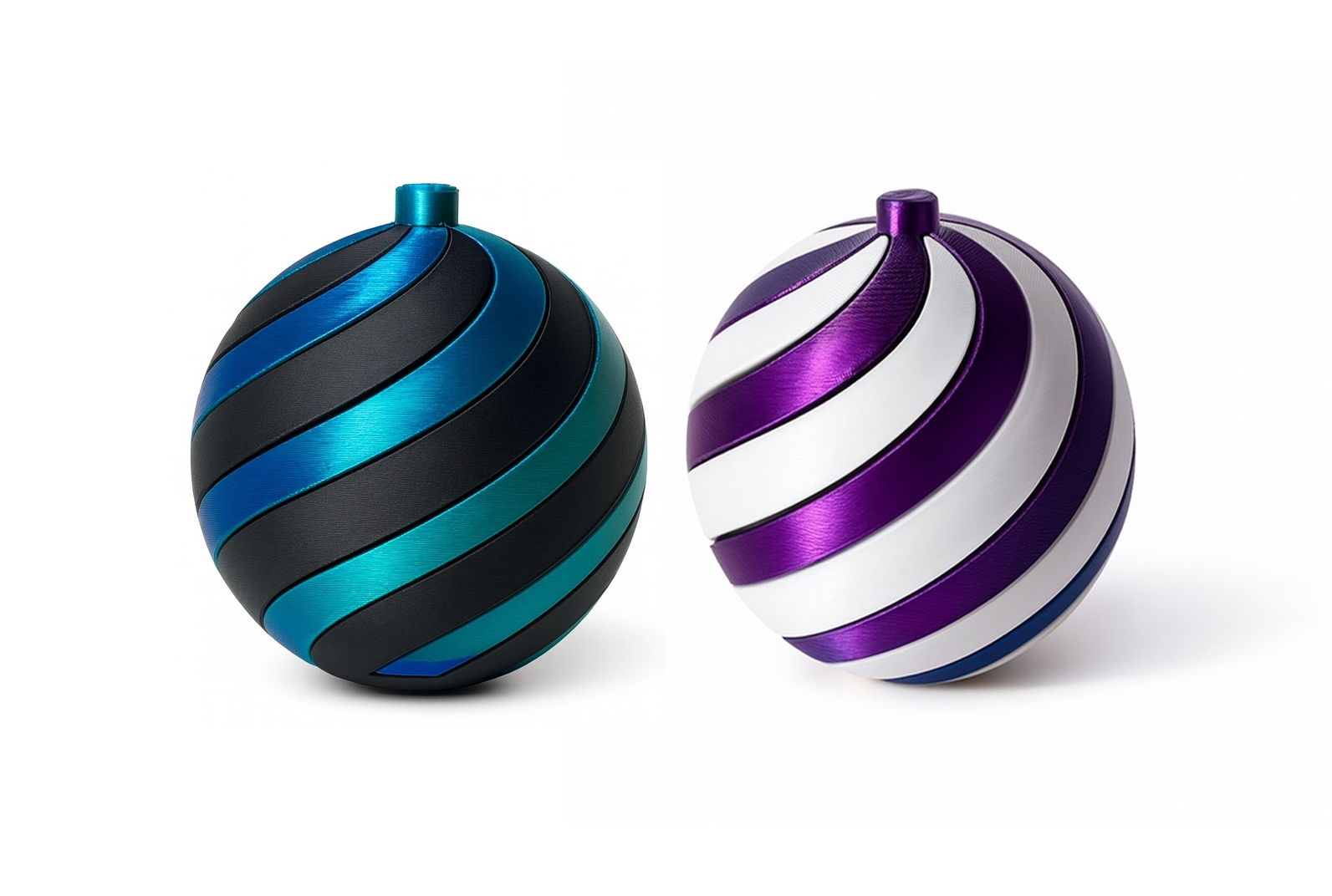 Interlocking Spiral Christmas Ornament - No Supports! preview