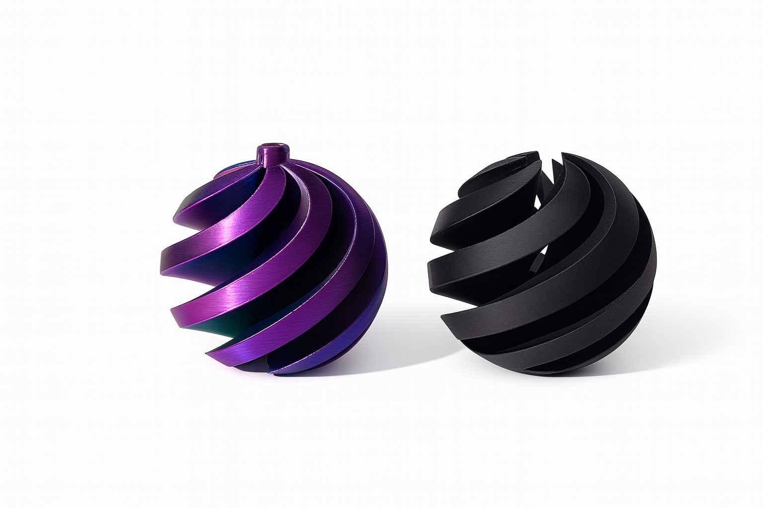 Interlocking Spiral Christmas Ornament - No Supports! preview 2
