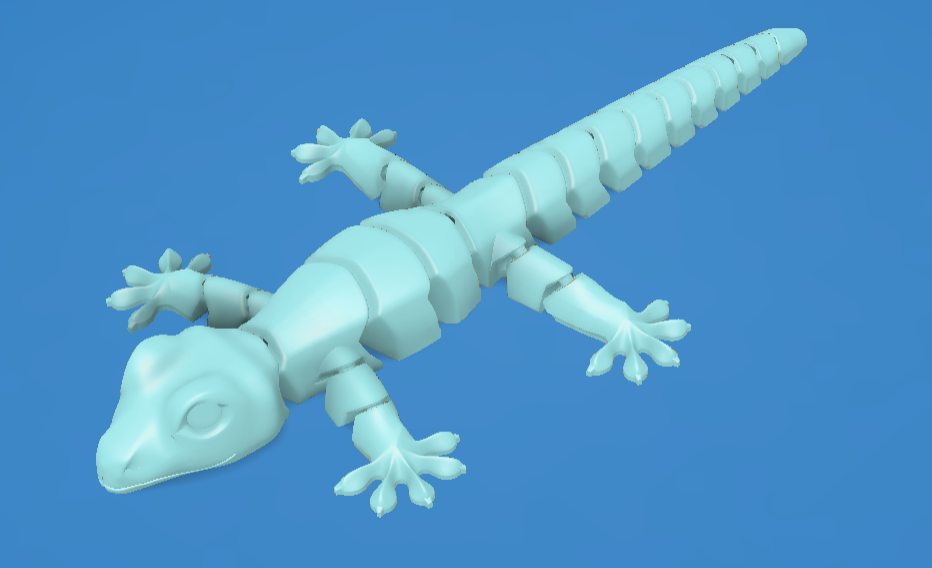 (Real ones from a real author) Flexi Gecko — Articulated Lizard Toy preview 2
