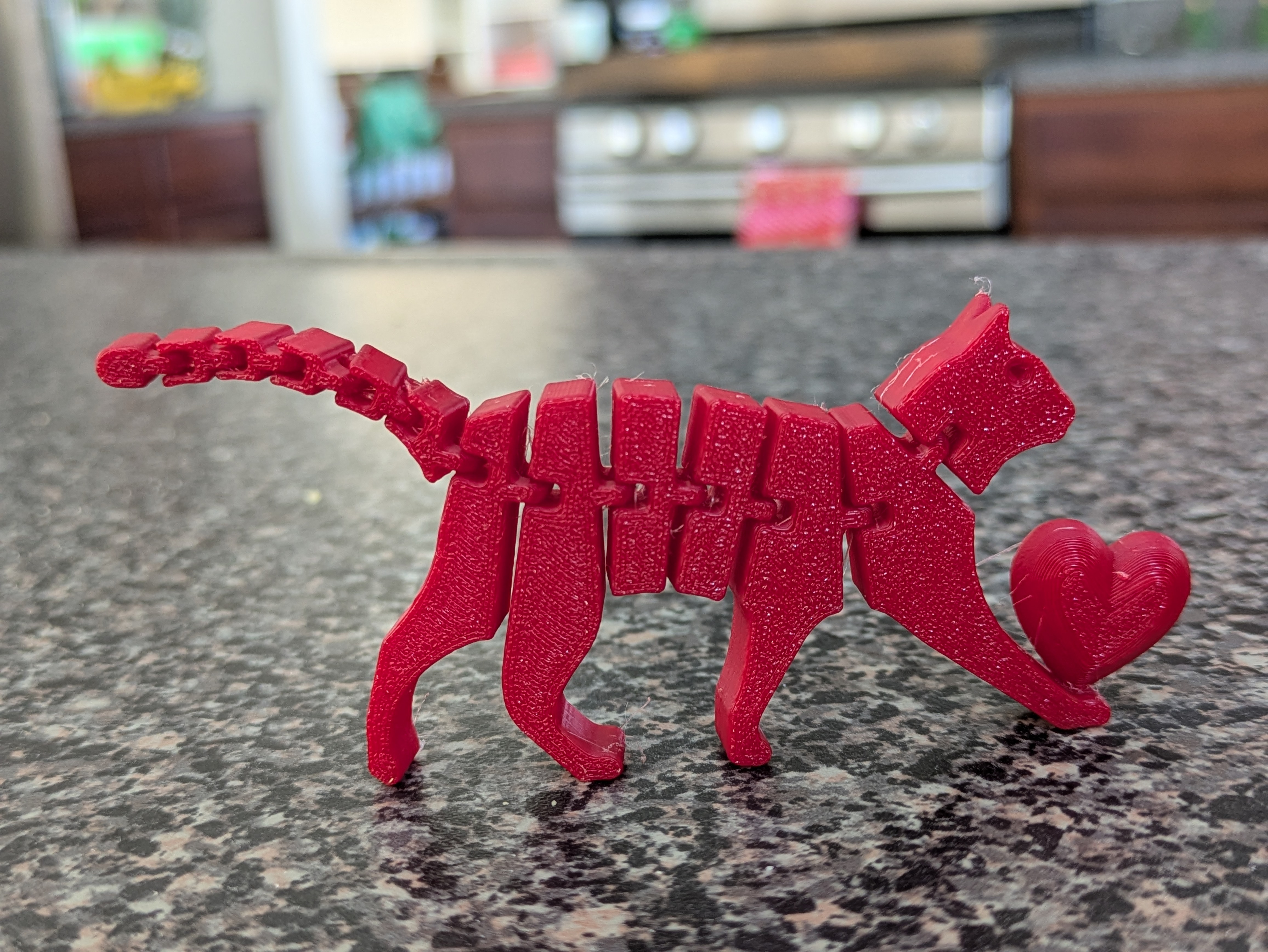 Single-Color Flexi Cat with Heart preview