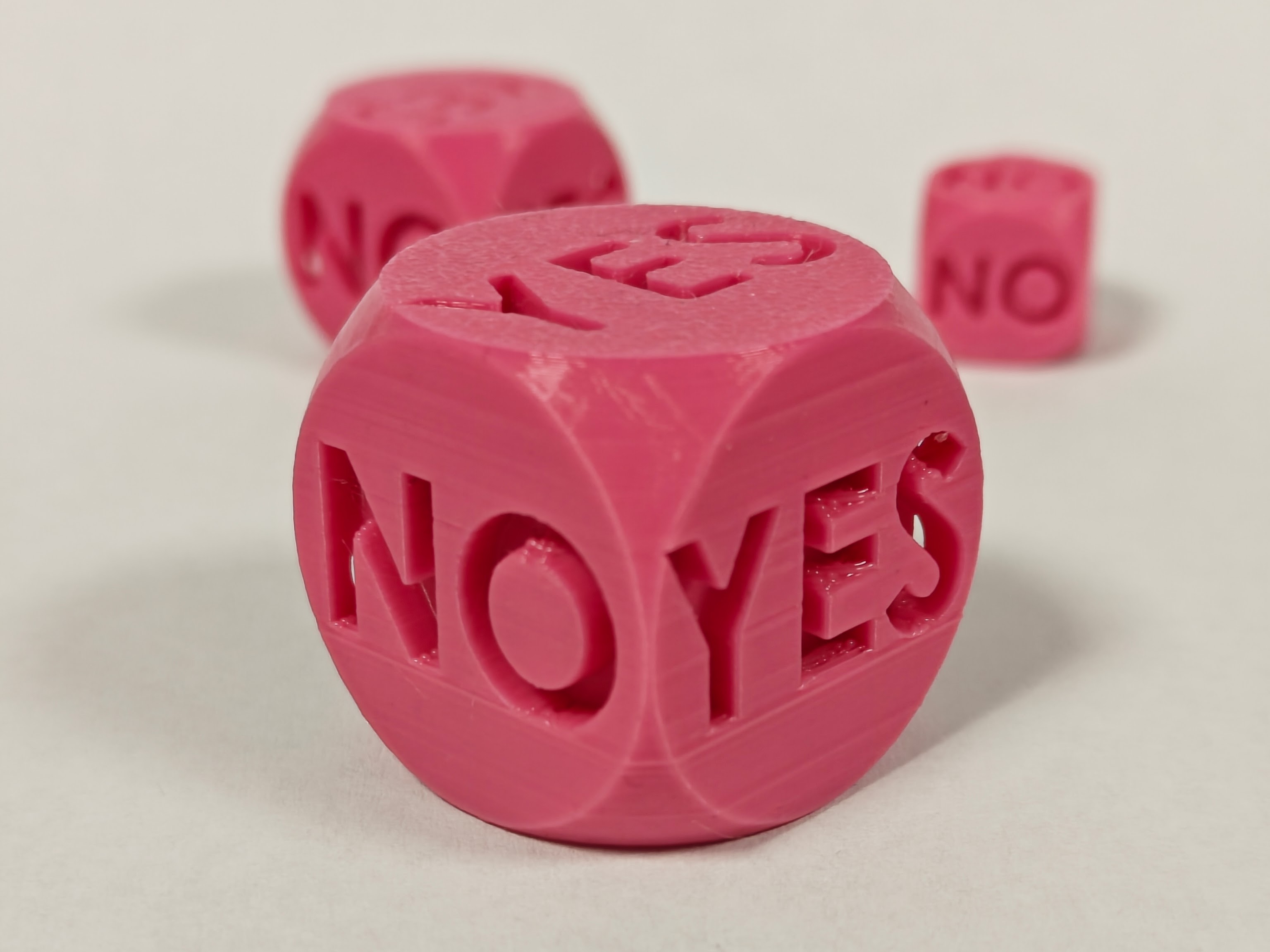 Spherical YES/NO Dice | Truncated Orb Set preview 3