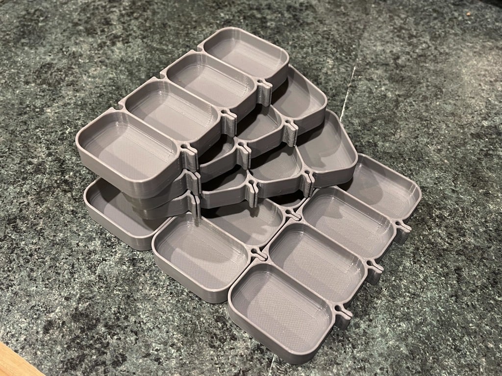 Lock Together Screw Trays Modular Tray Stackable preview 2