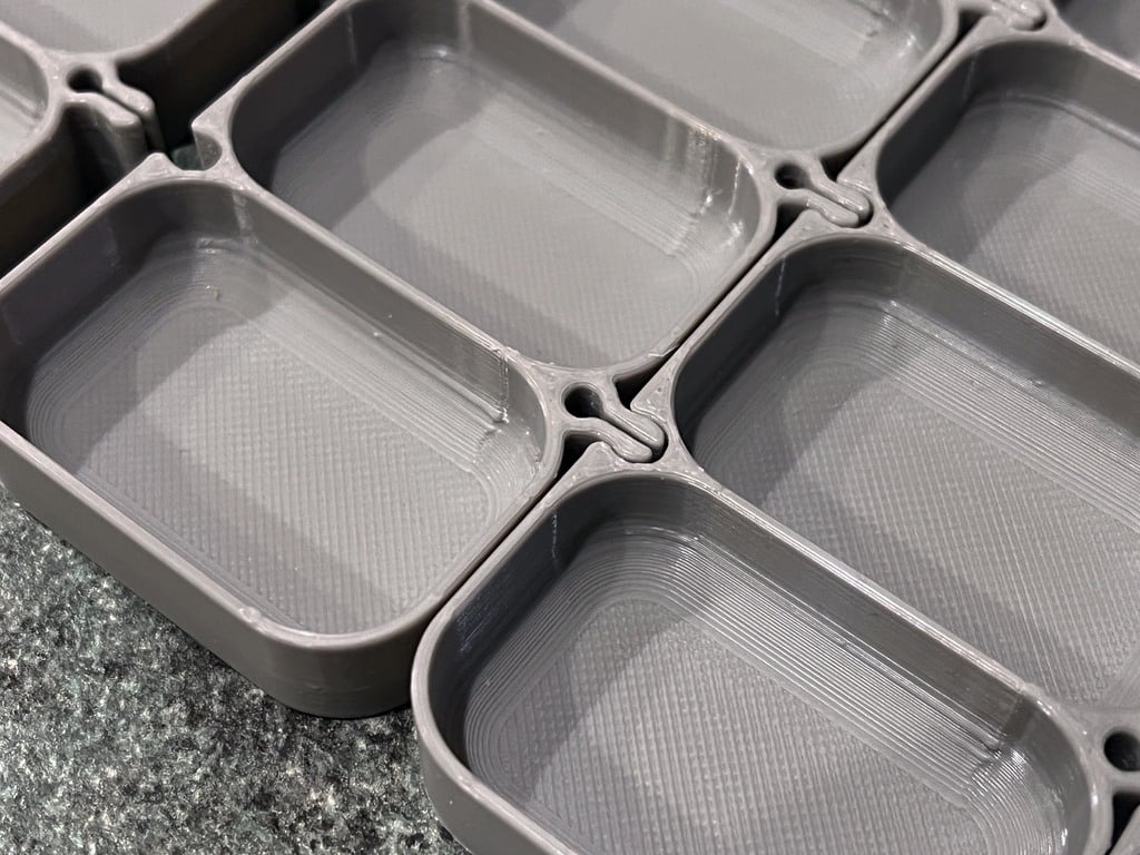 Lock Together Screw Trays Modular Tray Stackable preview 3