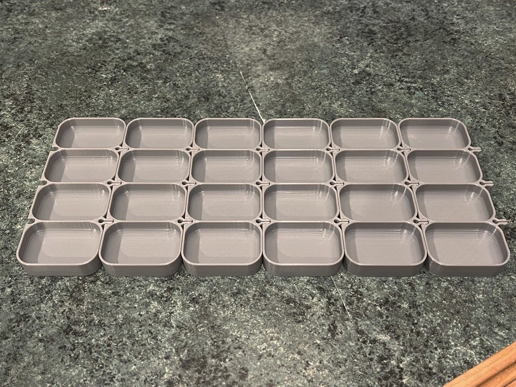 Lock Together Screw Trays Modular Tray Stackable preview 4