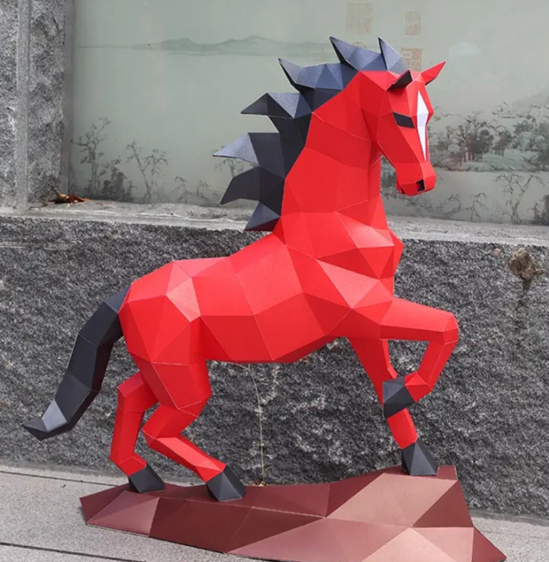 Low poly Horse preview