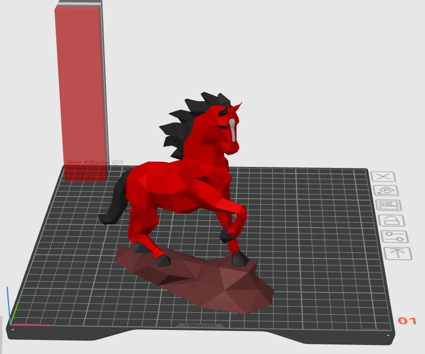 Low poly Horse preview 2
