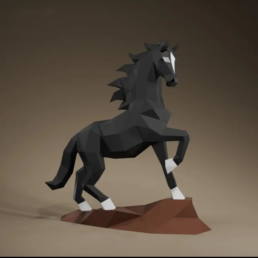 Low poly Horse preview 3