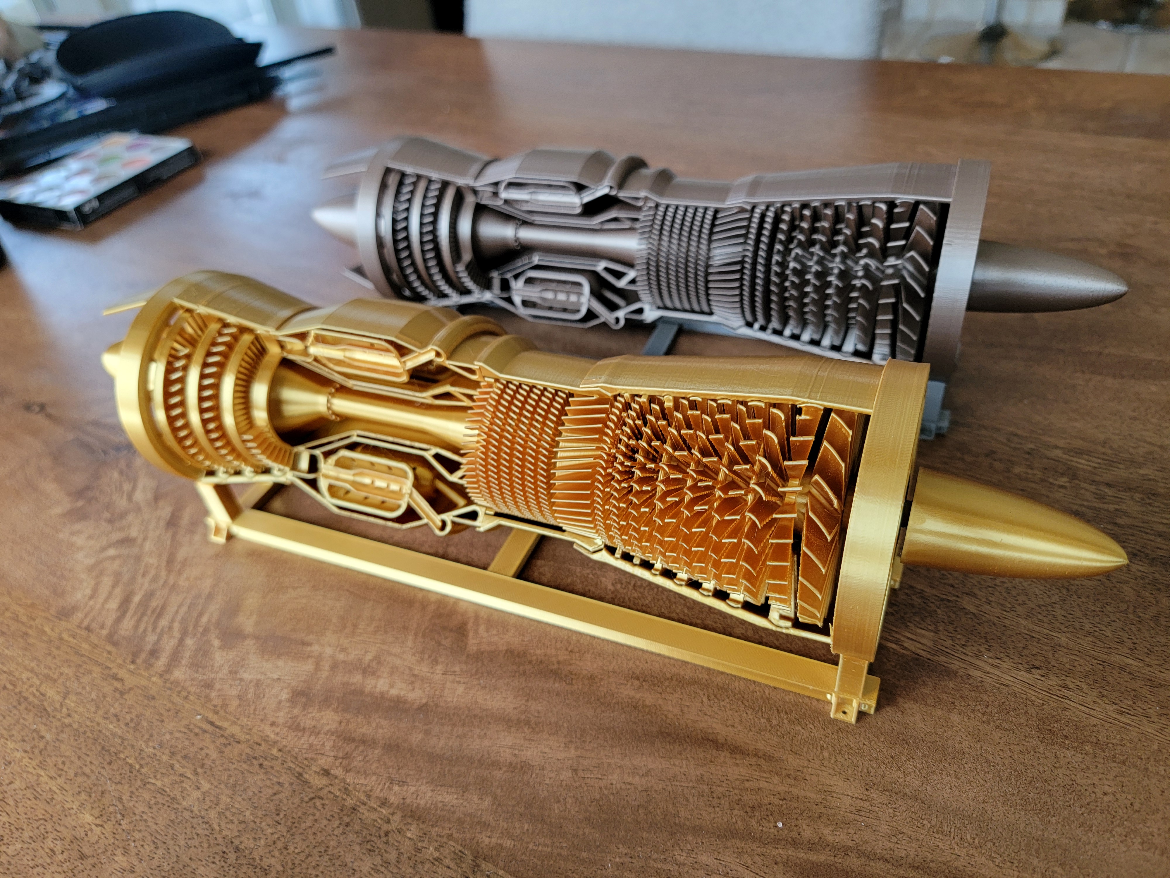 J57 turbojet Engine and stand preview 1