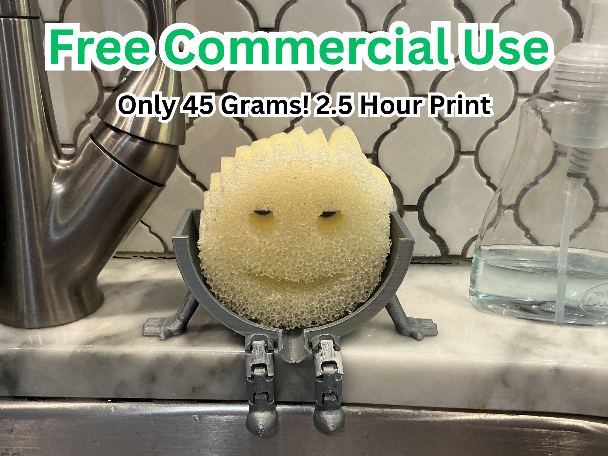 Articulated Scrub Daddy Sink Holder w/ Drain preview