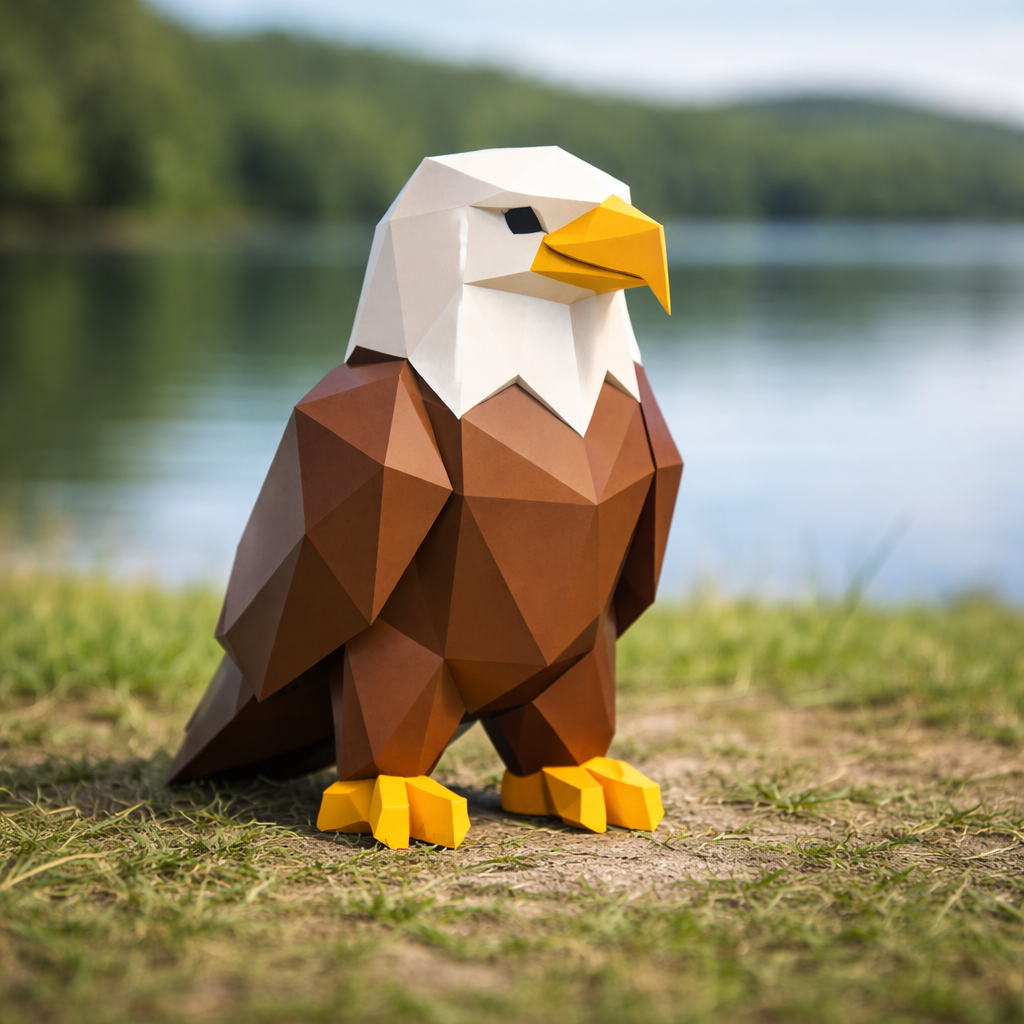 Abstract Minimal Animals – Birds Set (Low Poly) preview 2