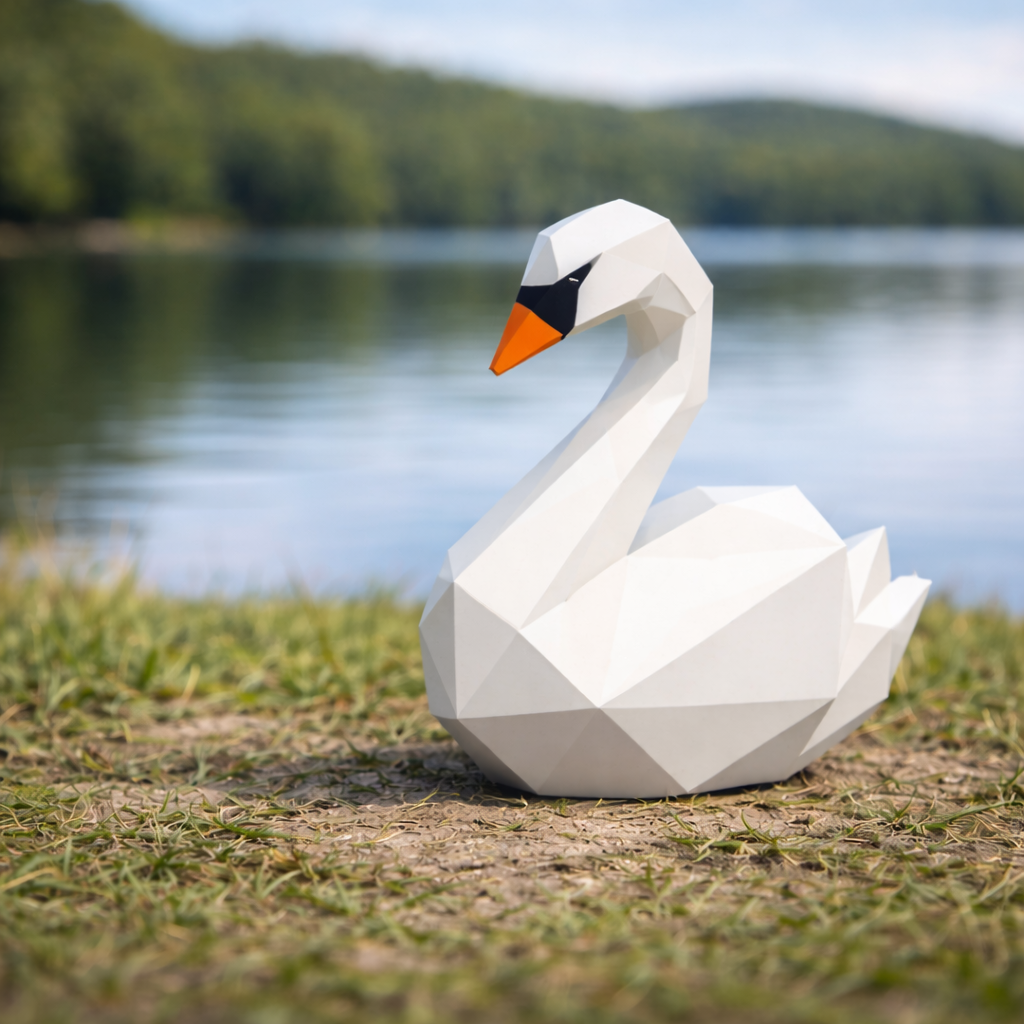 Abstract Minimal Animals – Birds Set (Low Poly) preview 5