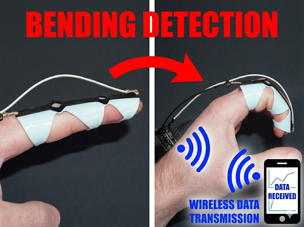 OpenPrintSense - 3D Printed BLE Flex Sensor Glove preview