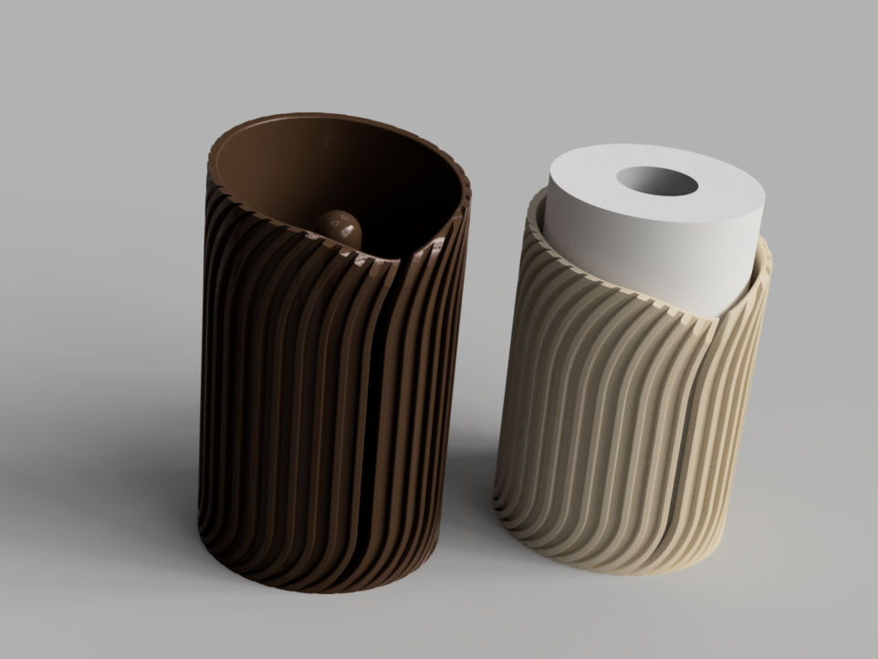 Paper towel holder : Twisted shape preview