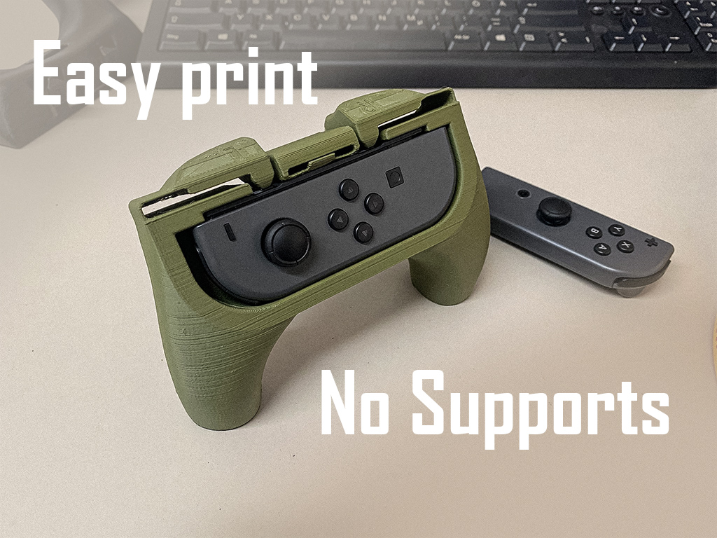 Joycon Controller with Trigger buttons. Easy print preview