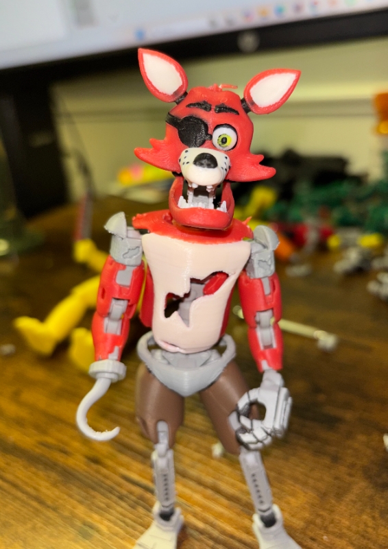 Foxy Dummy 13 FNAF 1 Action Figure articulated preview 3