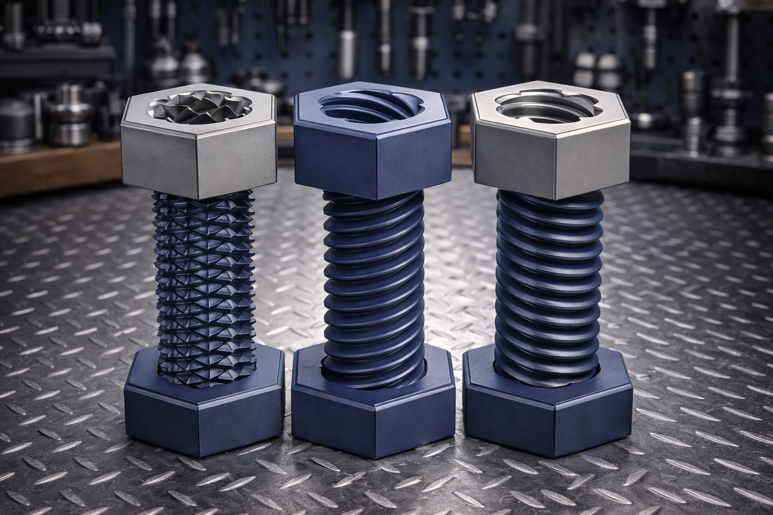 Left / Right / Dual Thread Screws + Nuts preview