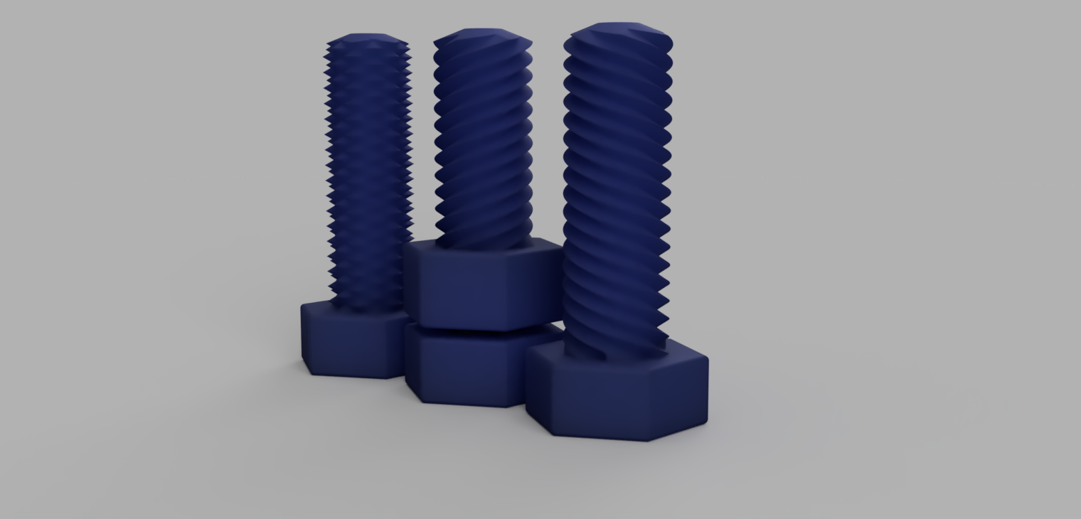 Left / Right / Dual Thread Screws + Nuts preview 2