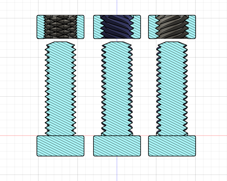 Left / Right / Dual Thread Screws + Nuts preview 3