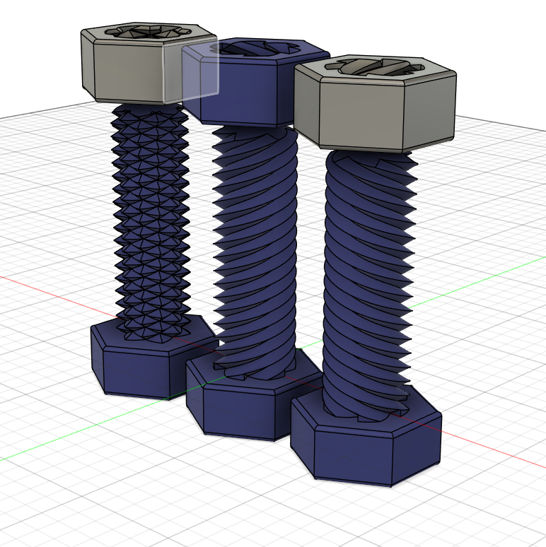 Left / Right / Dual Thread Screws + Nuts preview 4