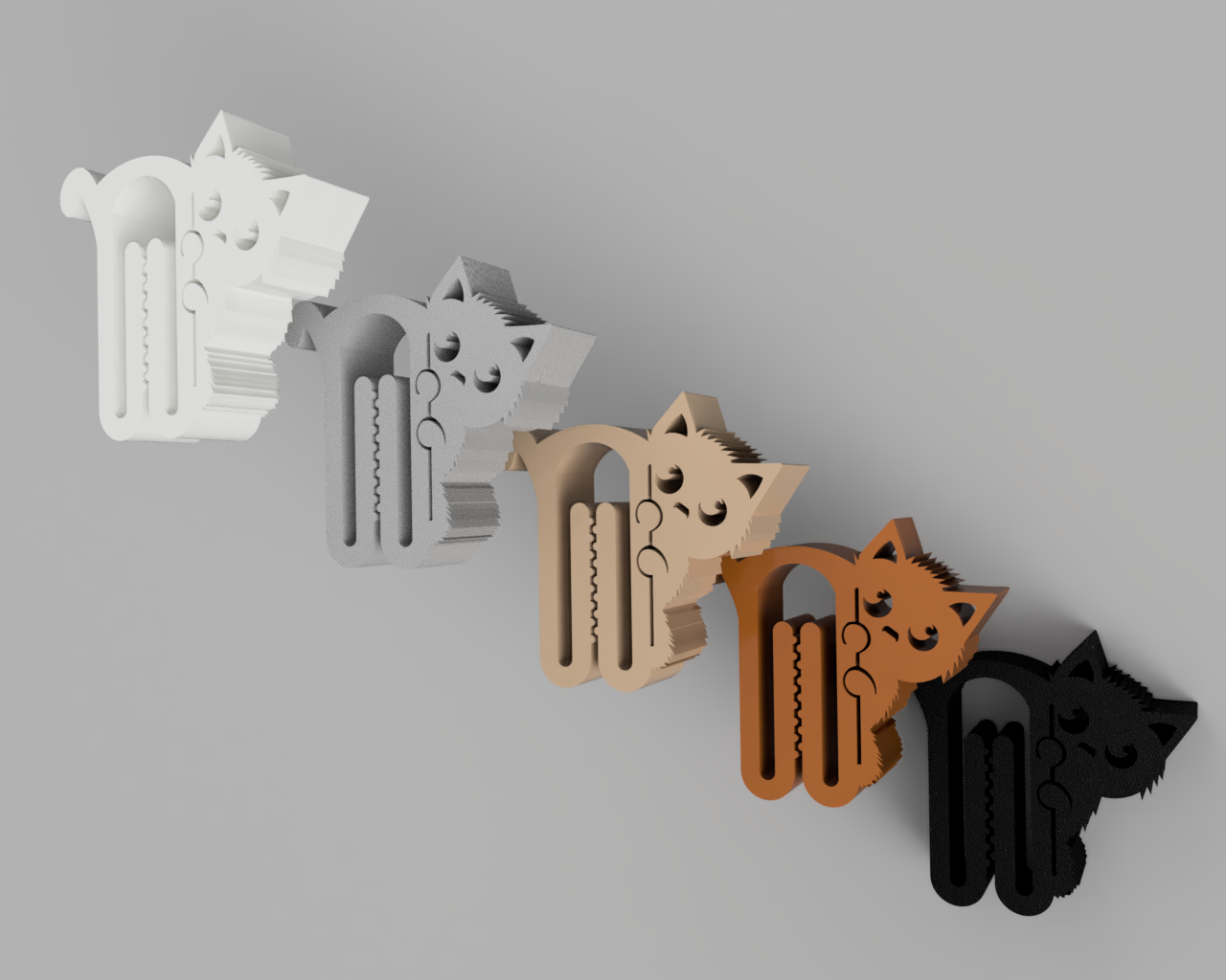 Small Clip with cuty cat shape - for bags & other packaging preview 2