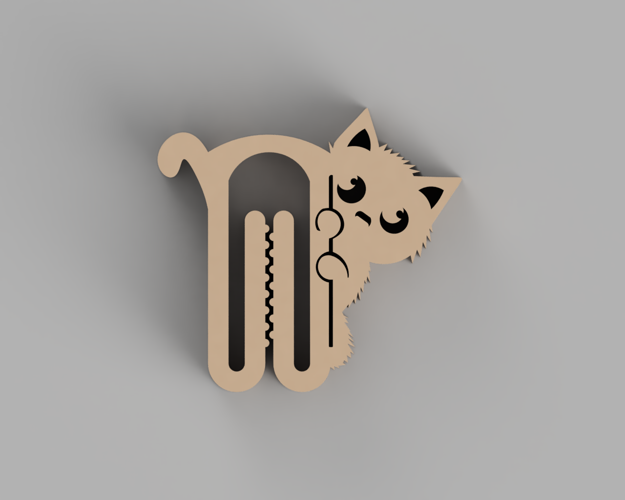 Small Clip with cuty cat shape - for bags & other packaging preview 5