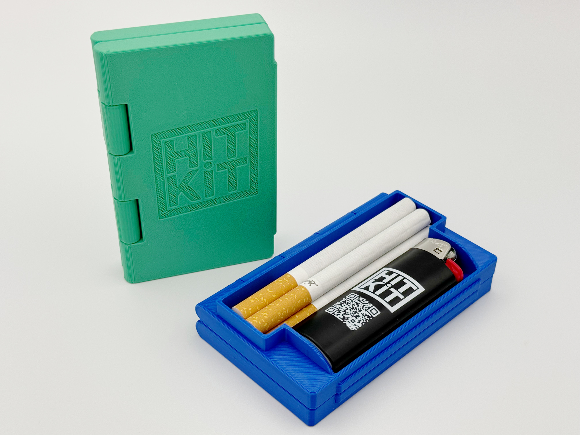 Tokédex- a clamshell cigarette/joint + lighter case preview