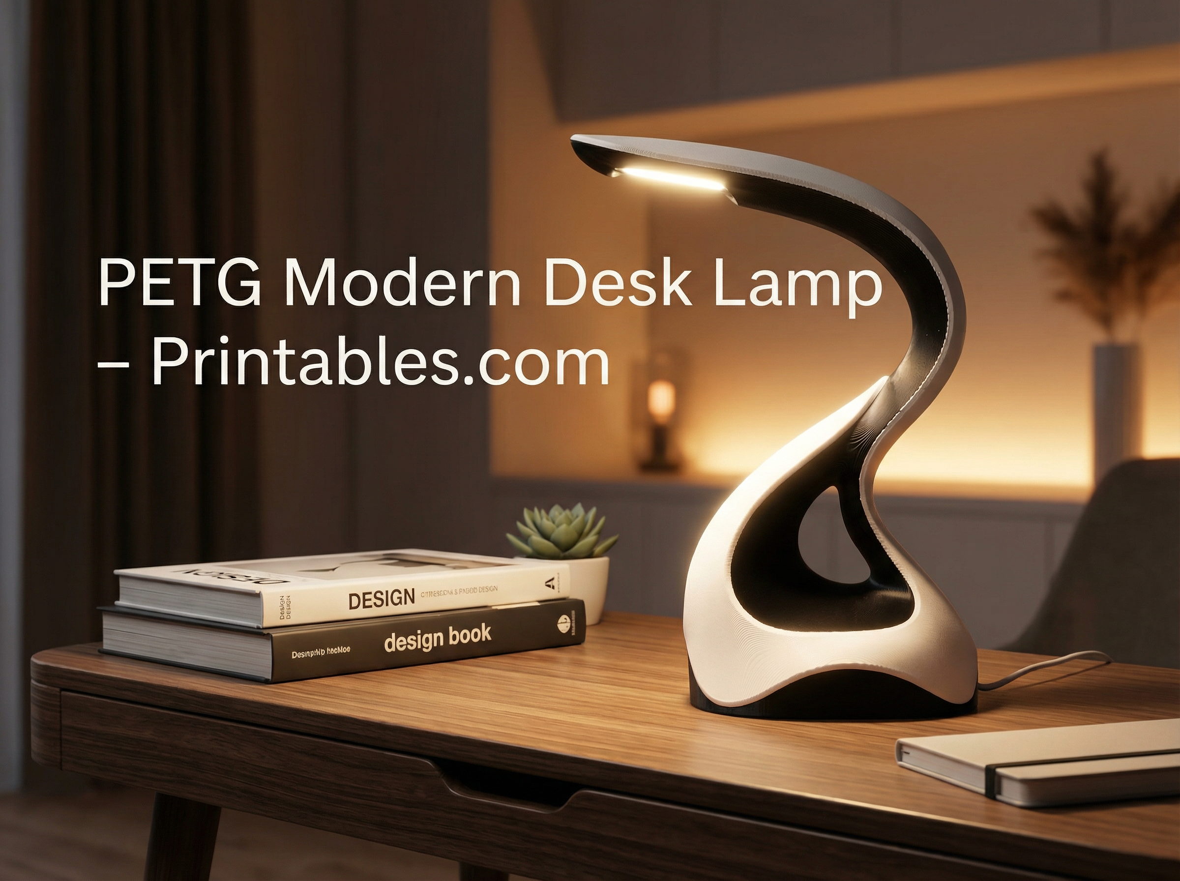 The Helix - Modern Organic Desk Lamp preview 1