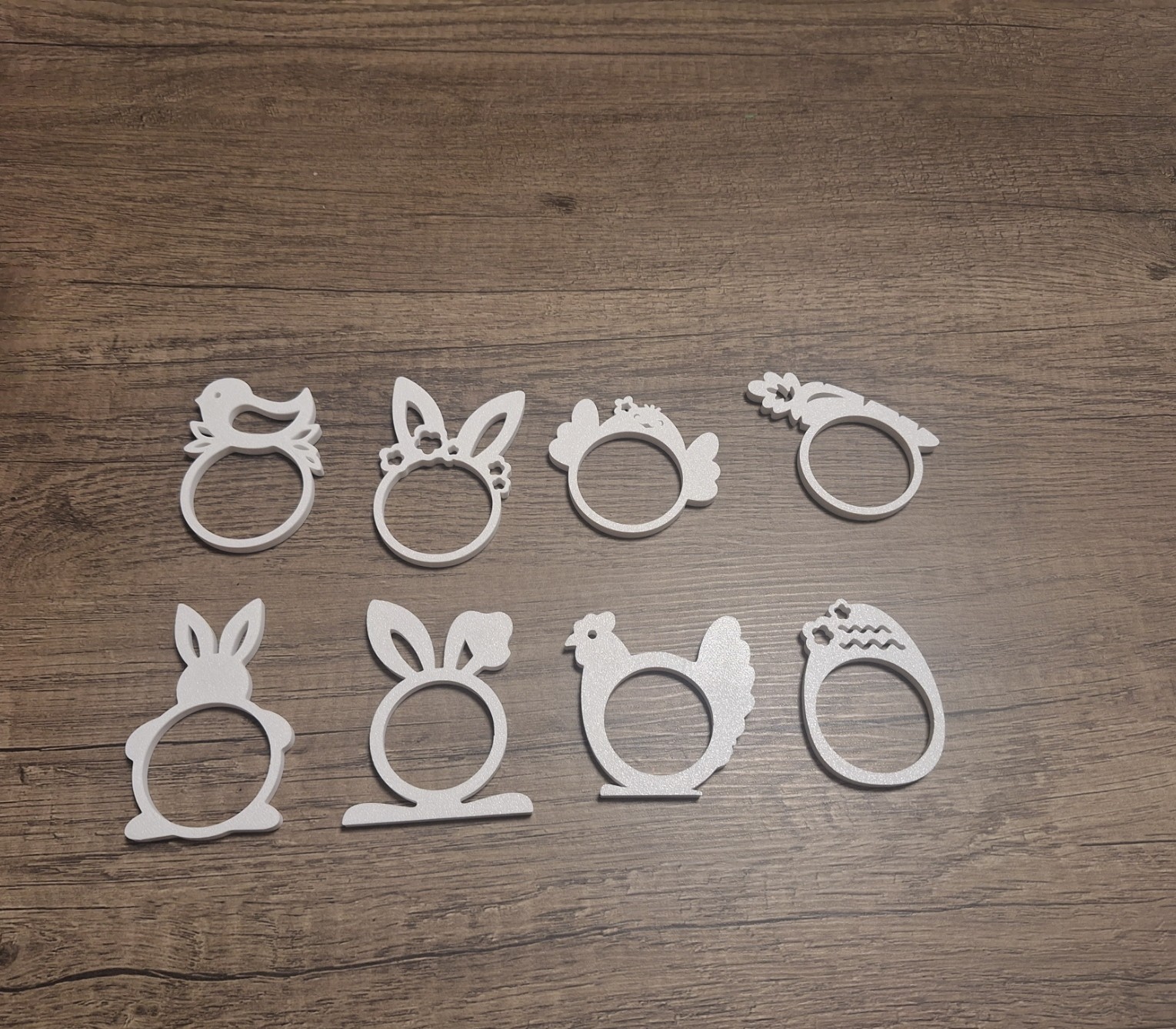 Easter Bunny Napkin Holde Set – Minimalist 3D Printed Table Decor preview 2