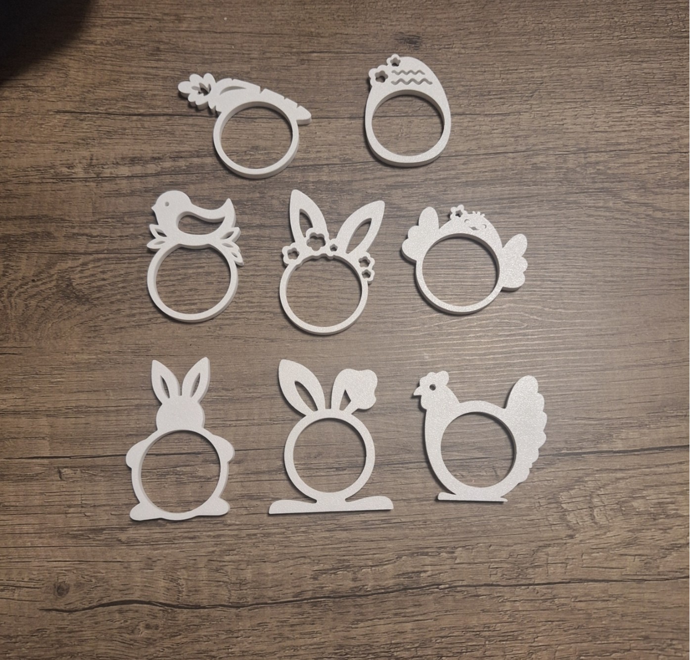 Easter Bunny Napkin Holde Set – Minimalist 3D Printed Table Decor preview 3