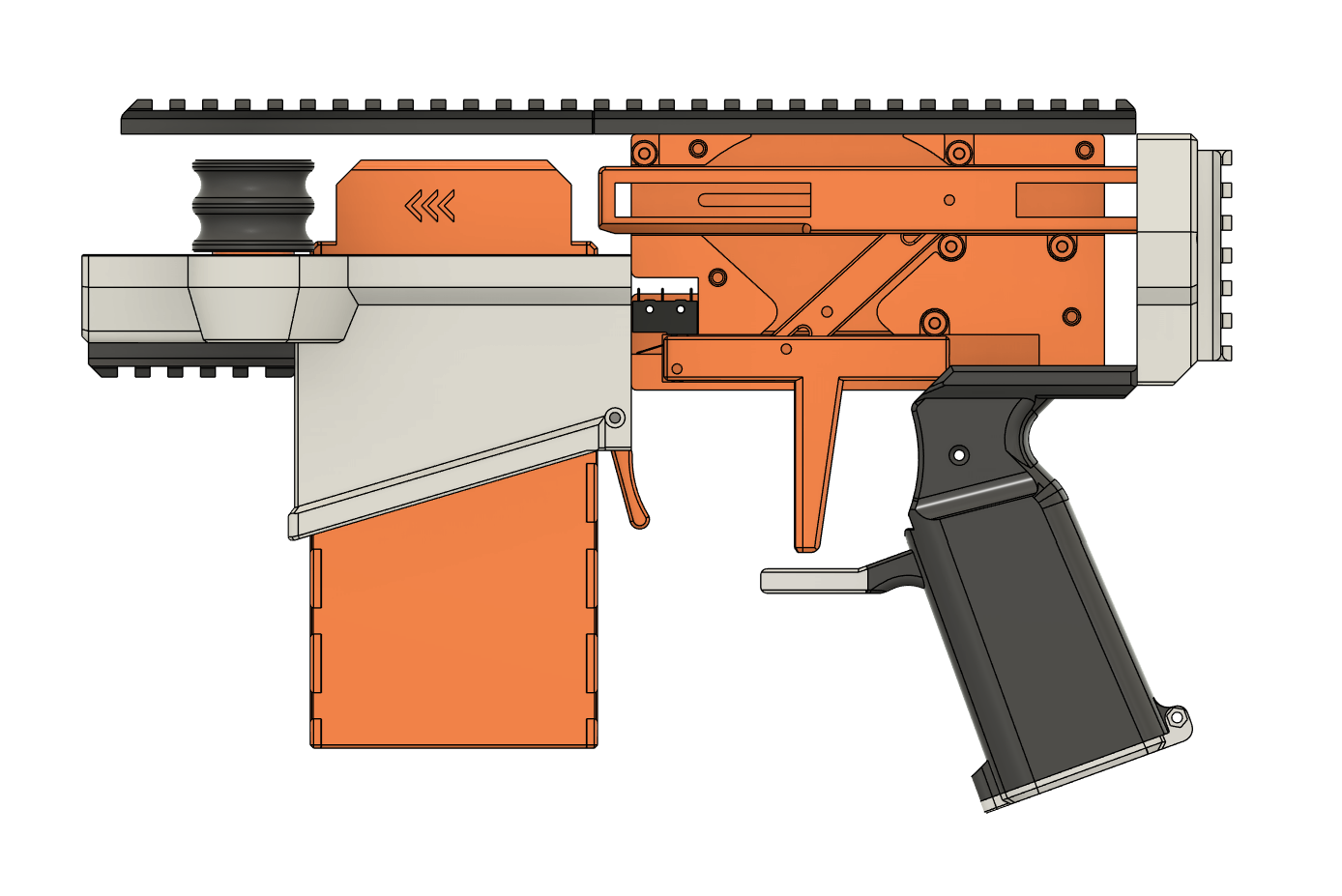 Slugger: 4x short/2x full Nerf Flywheel Mag-fed Shotgun preview 2