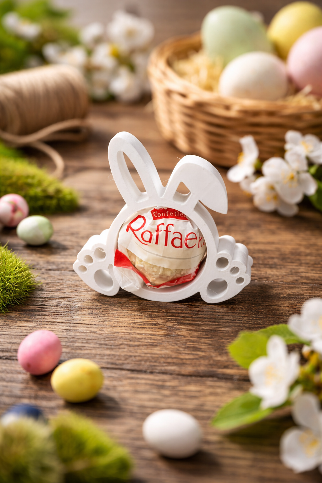 Cute Bunny Candy Holder 3D Print Home Decor preview