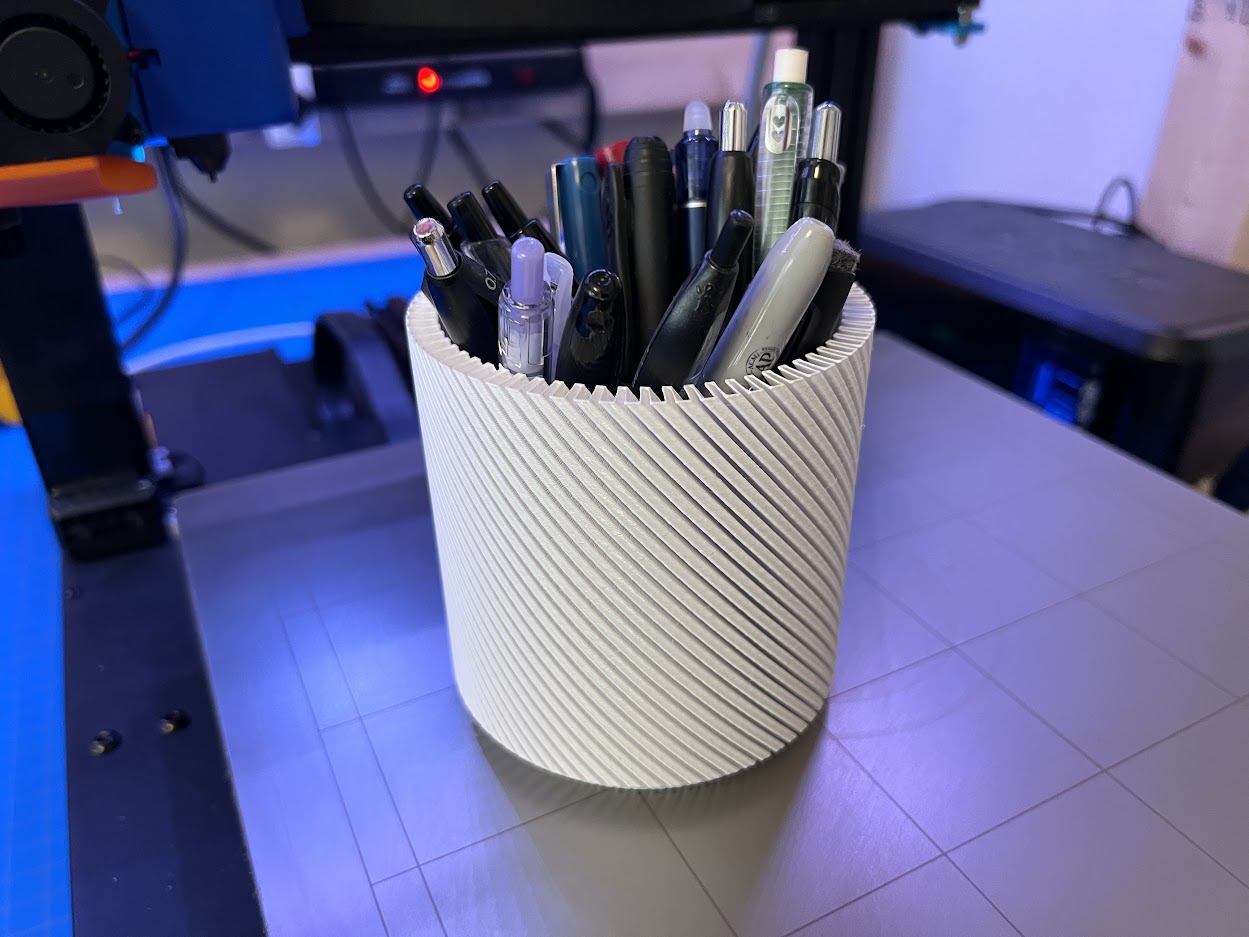 Tactile Spiral Vase Pen Cup preview