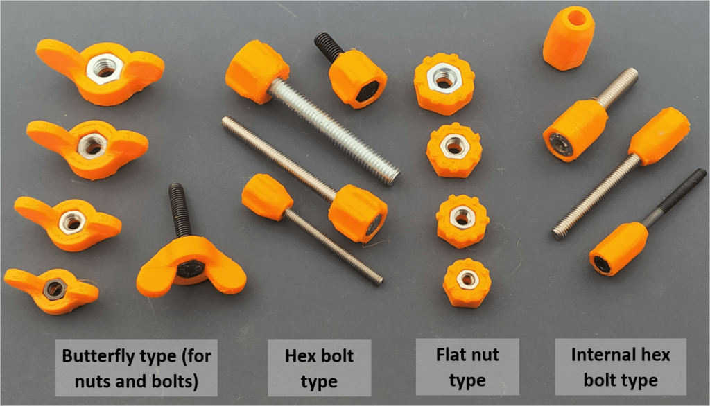 Handles for M3 to M6 bolts and screws preview