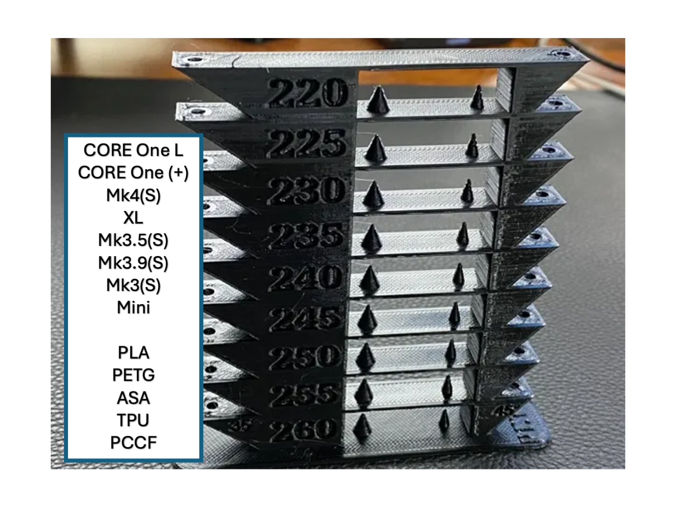 Improved All-In-One Temperature and Bridging Tower -- Hi to Lo Temps, PLA/PETG/ASA/TPU/PCCF preview 1