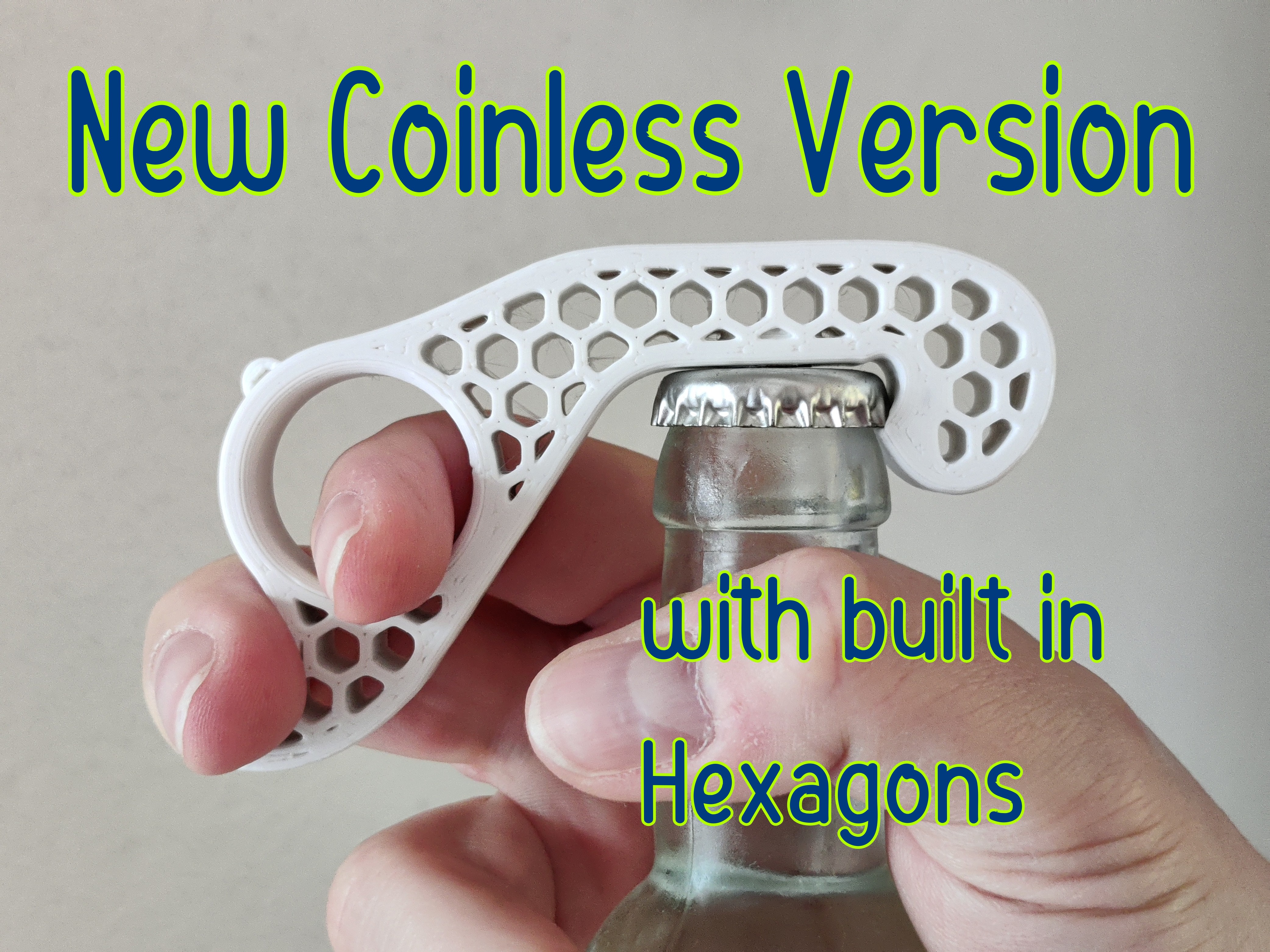 Hexagonal One-Handed Bottle Opener (Updated!) preview