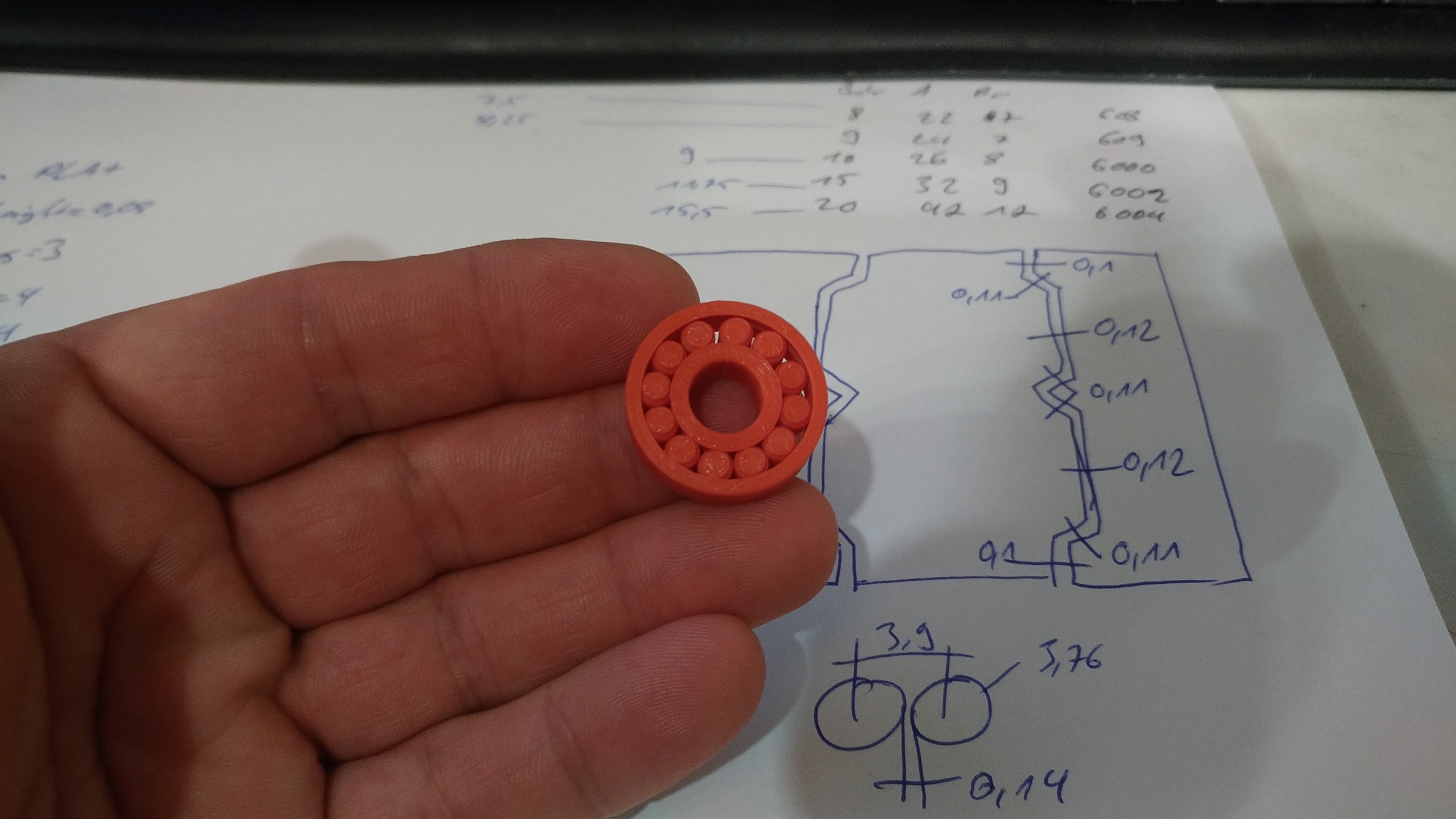 BEARINGS - Print in place - with real rolling elements preview 3