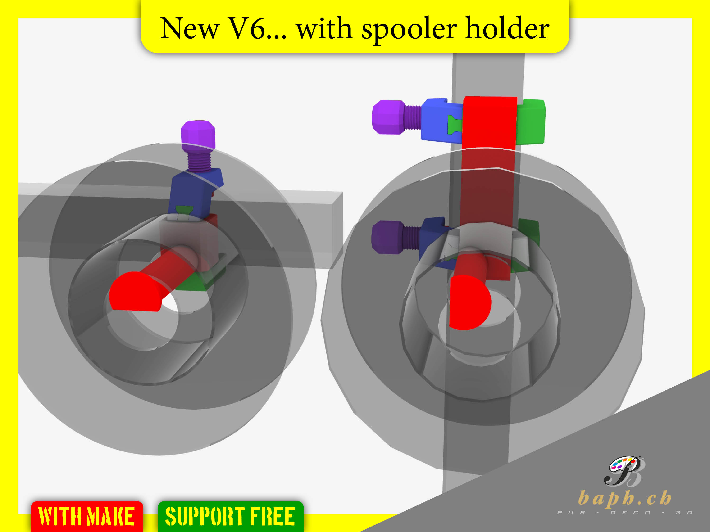 PETG Prusament Clamp customizable preview 3