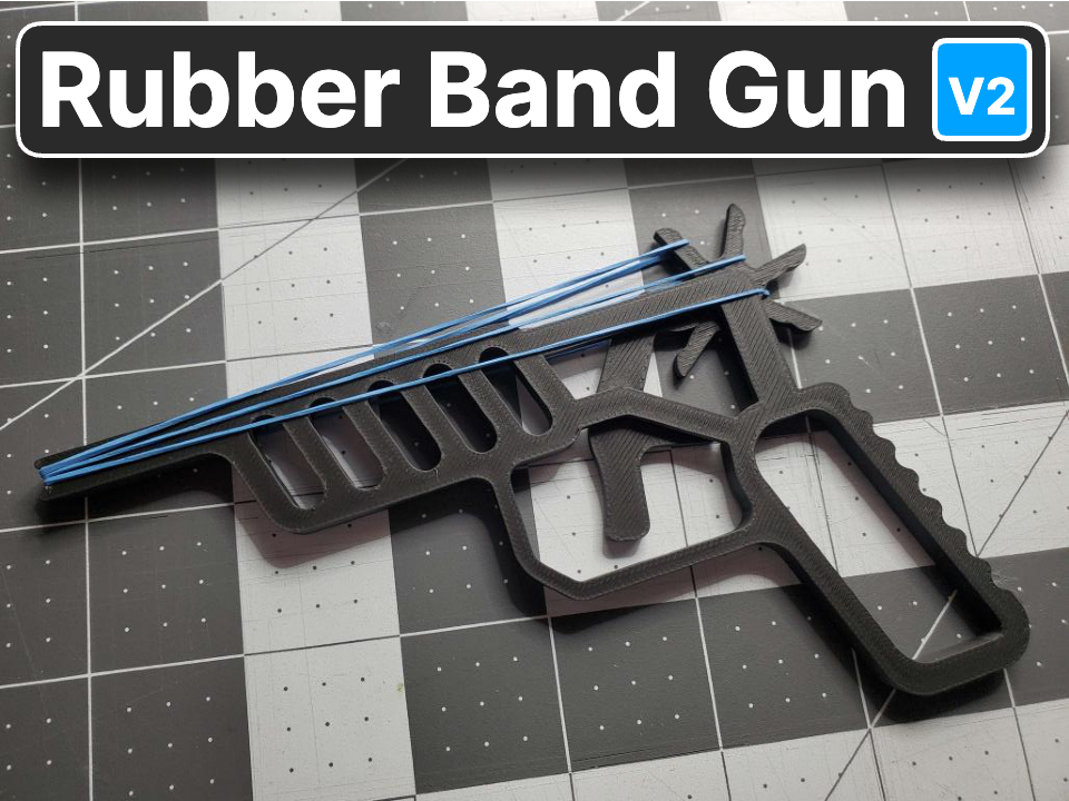 Rubber Band Gun (Print-In-Place) preview