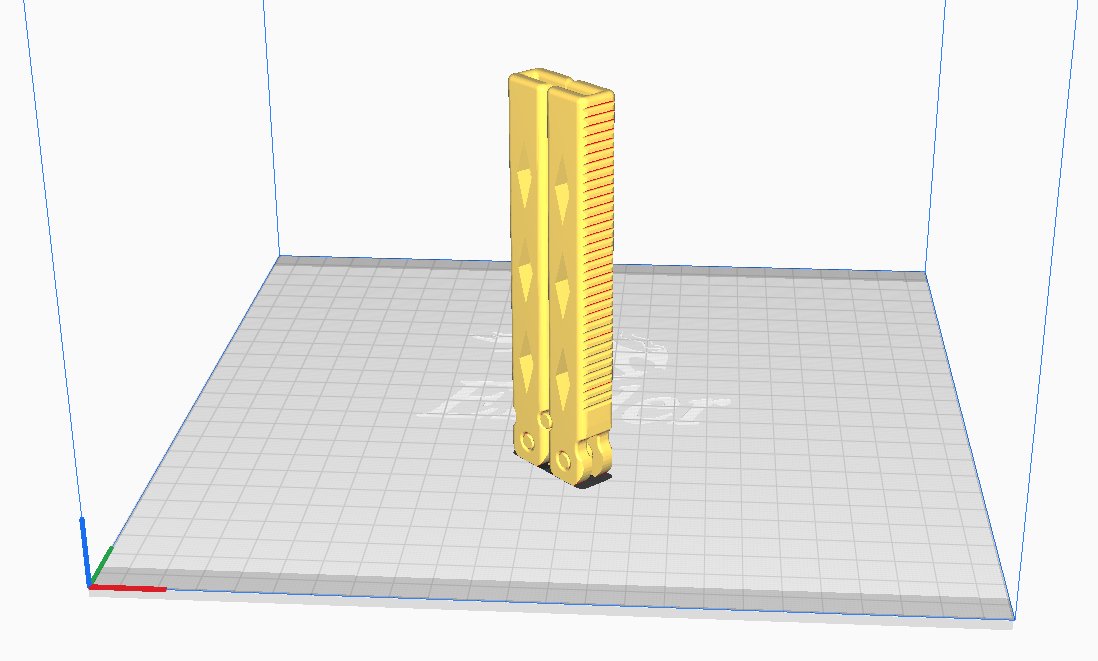 Butterfly Knife - Print in Place - Balisong preview 4