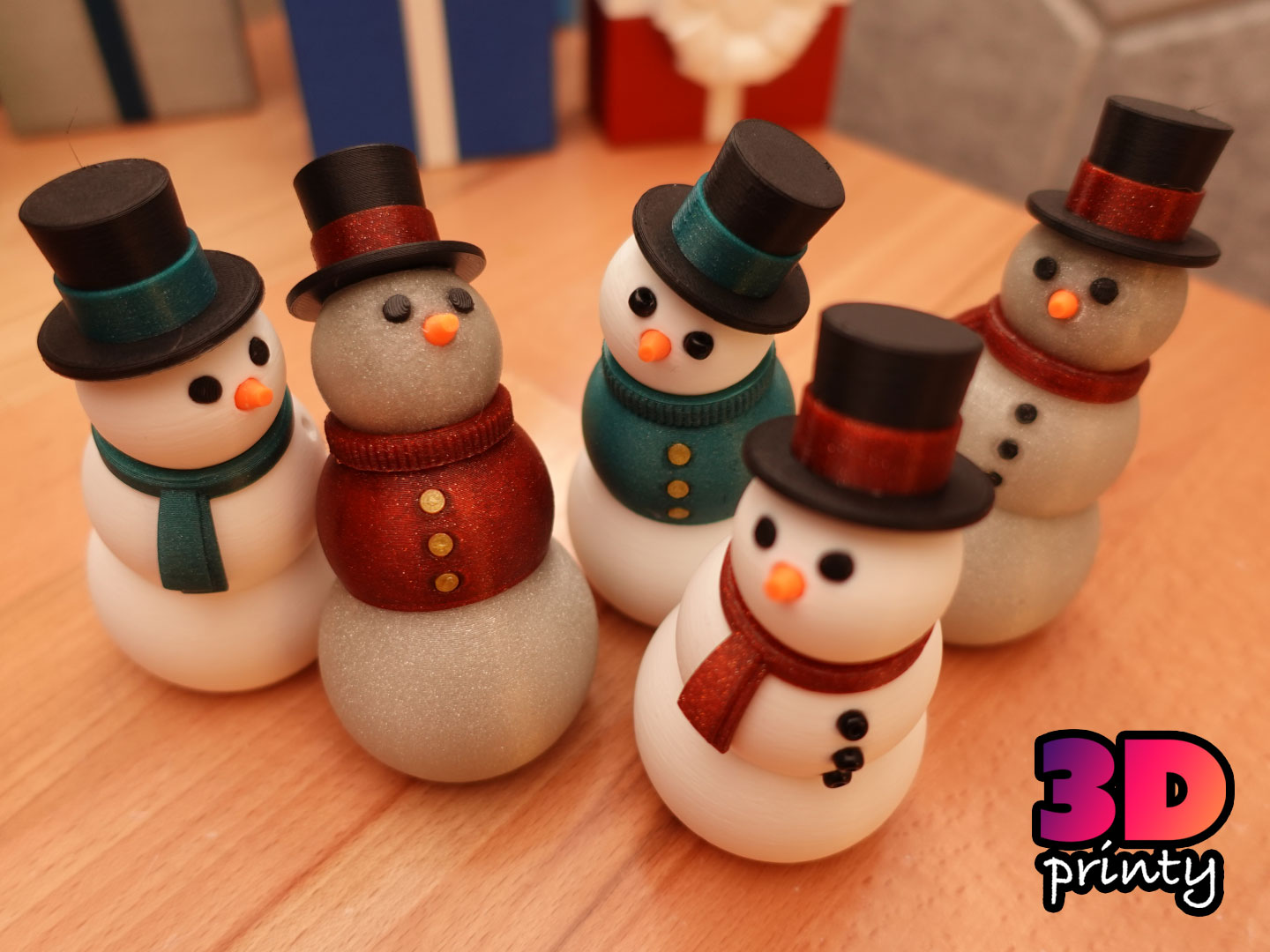 Articulated Snowman Fidget preview