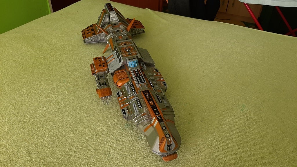 Aurora Class Battleship from Stargate preview