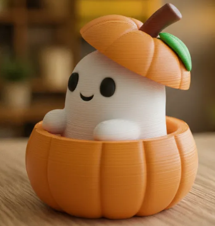 Cute Ghost In Pumpkin preview