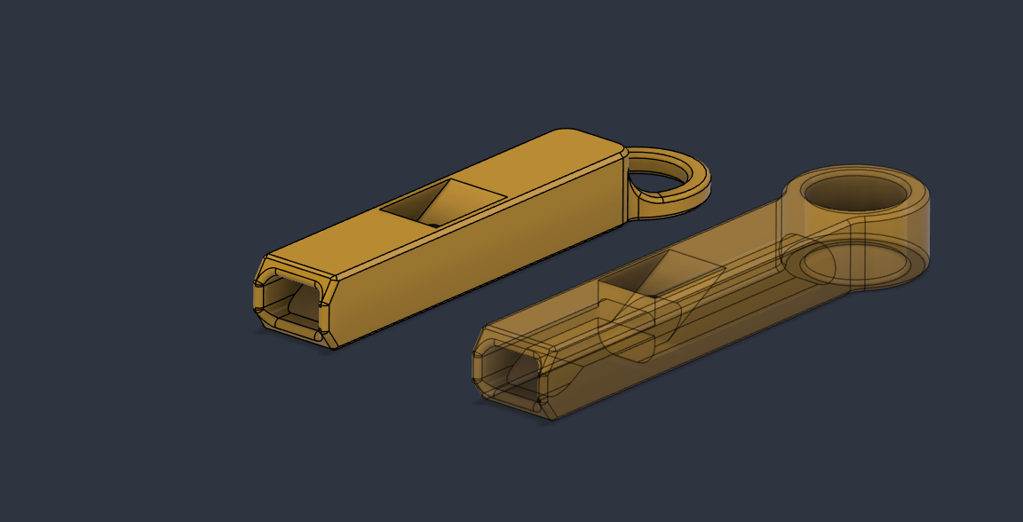 keychain  whistle guaranteed +122 dB V3 DANGER!!! preview 3
