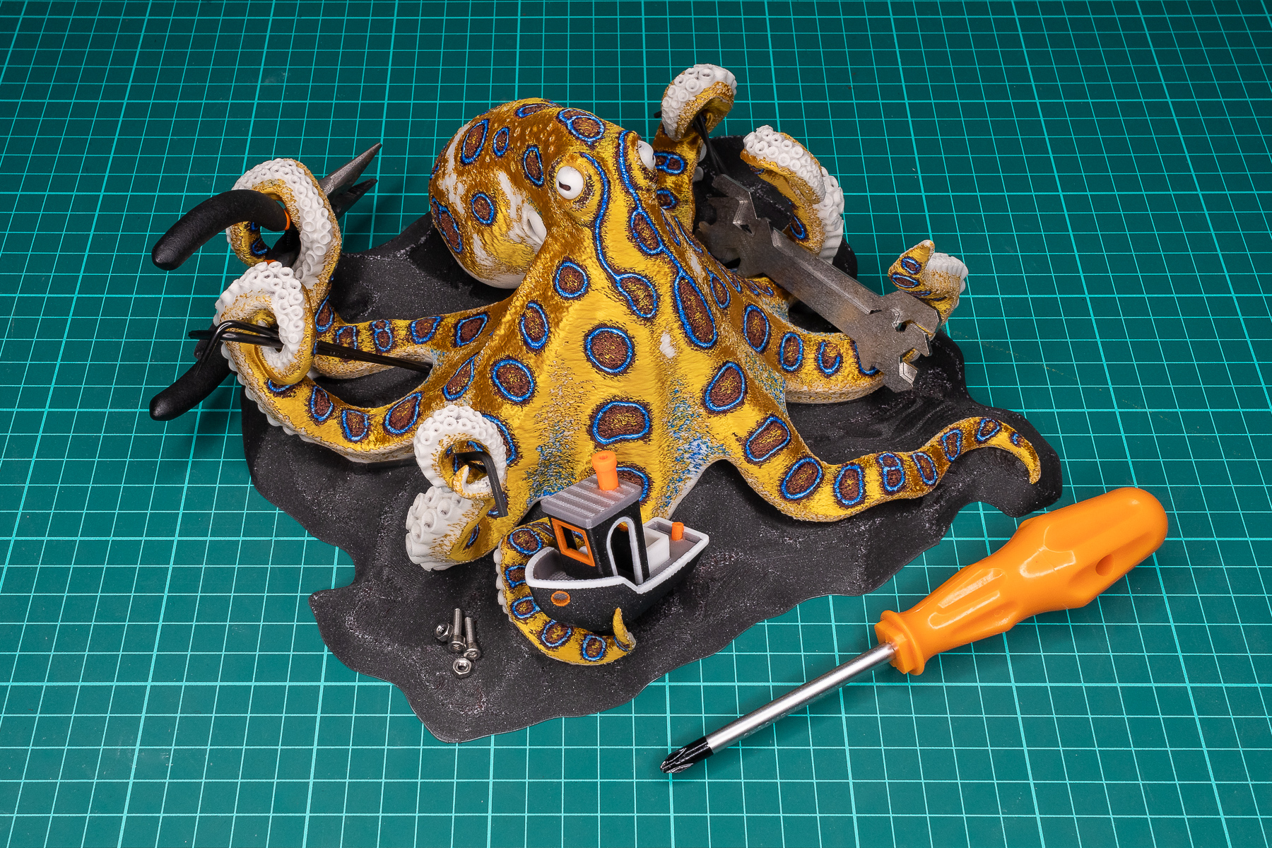 Blue-ringed Octopus tool holder preview 2